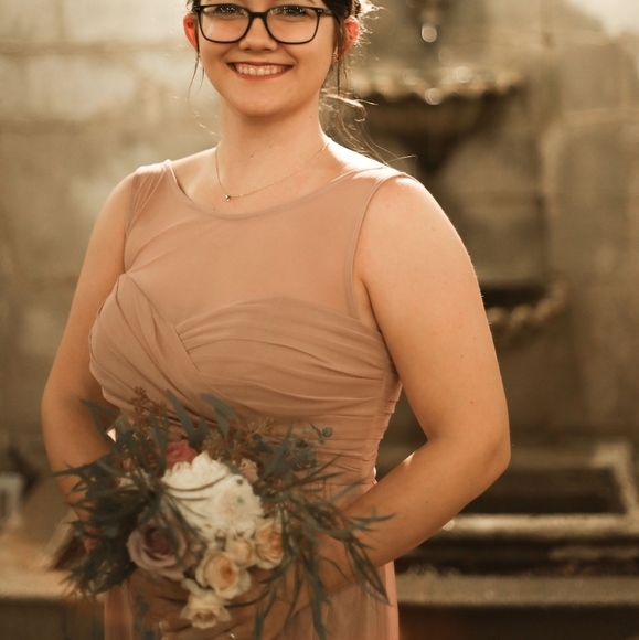 Davids Bridal Bridesmaid Dress in Quartz - Picture 3 of 4